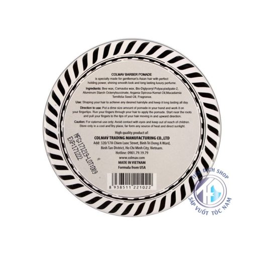 Barber Colmav Black Pomade