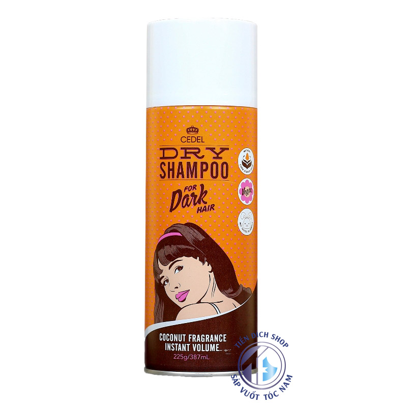 dầu gội khô CEDEL dry shampoo For Dark Hair