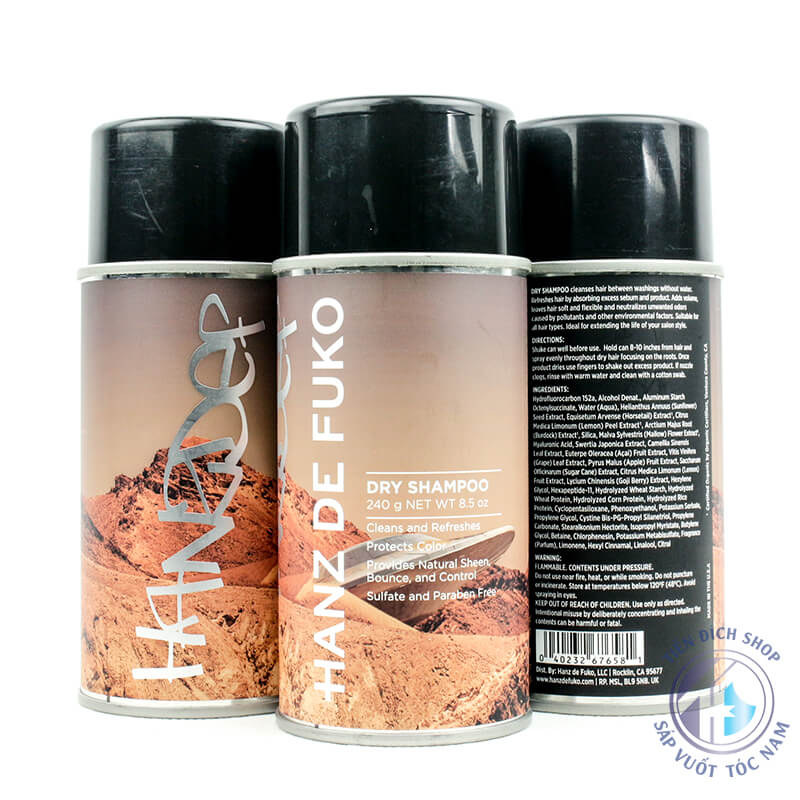 dầu gội khô Hanz De Fuko Dry Shampoo