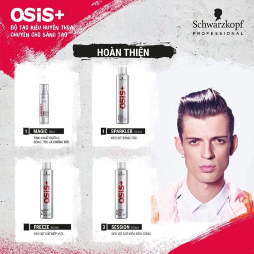 Gôm xịt tóc Osis+ 2 Freeze Finish 300ml