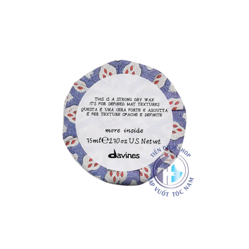 Sáp vuốt tóc Davines Strong Dry Wax 75ml