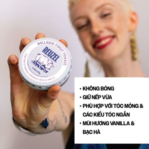 Hiệu năng của Reuzel Clay Matte Pomade 95g