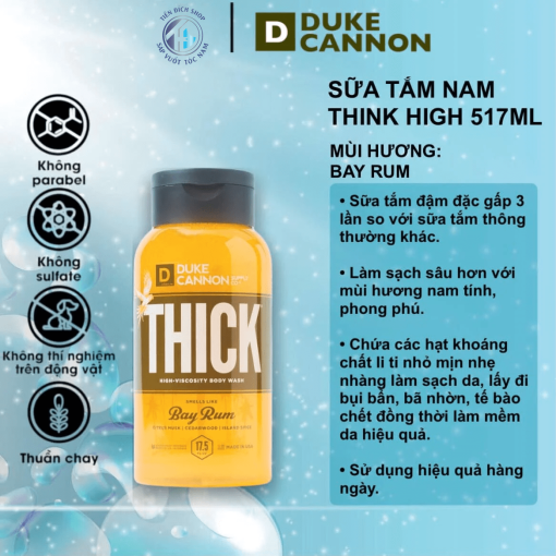 Thick High Viscosity Body Wash - Bay Rum