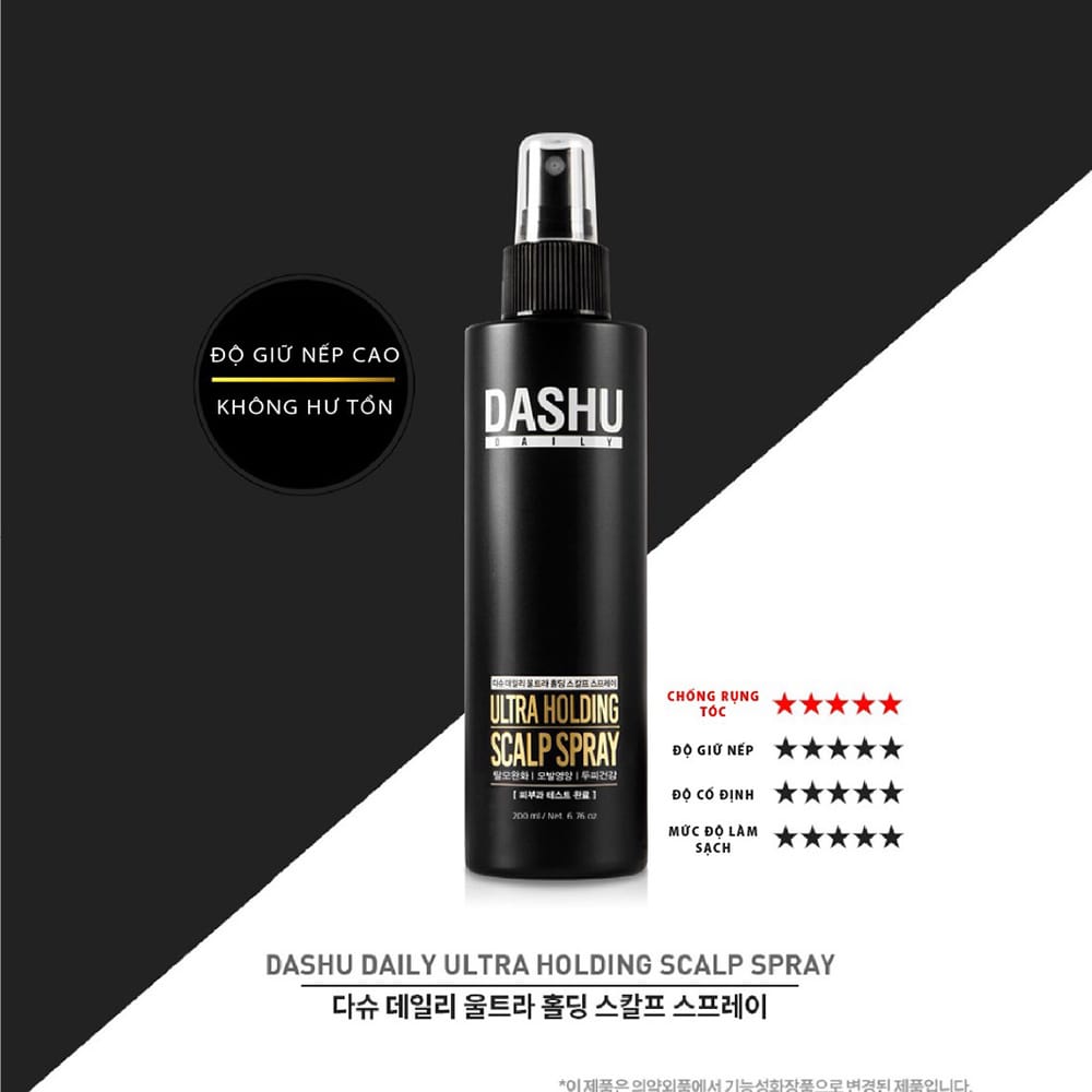 Dashu Daily Ultra Holding Scalp Spray từ Hàn Quốc