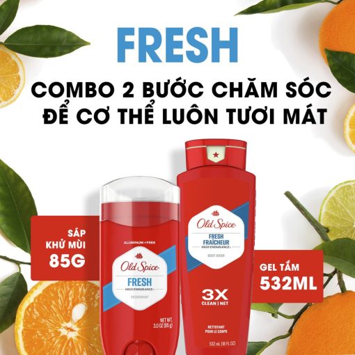 combo Old Spice Fresh 532ml chính hãng