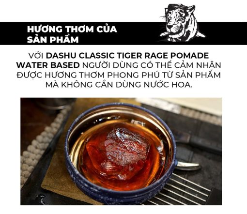 Hương thơm Dashu Classic Tiger Rage Pomade Water Based Hàn Quốc
