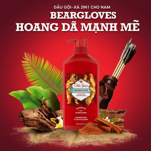 dầu gội 2in1 Old Spice Beargloves