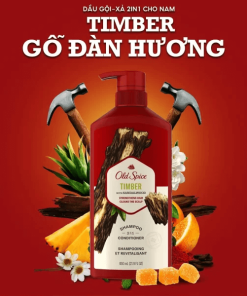 dầu gội 2in1 Old Spice TIMBER