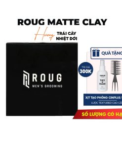 sáp vuốt tóc roug matte clay tặng cinplus