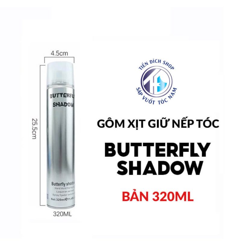 Gôm xịt tóc Butterfly Shadow 320ml