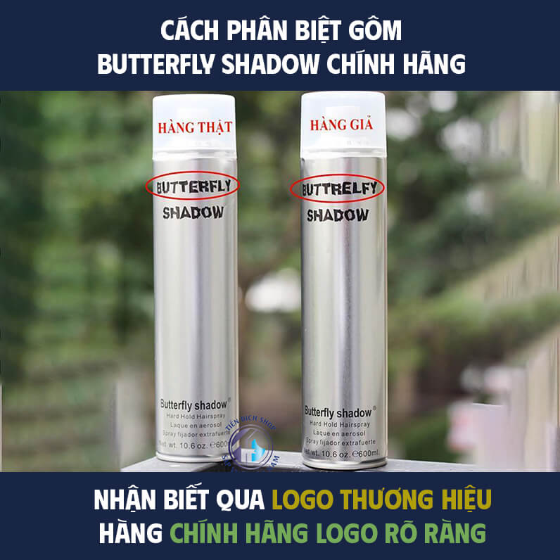 Phân biệt Butterfly Shadow thật giả qua Logo