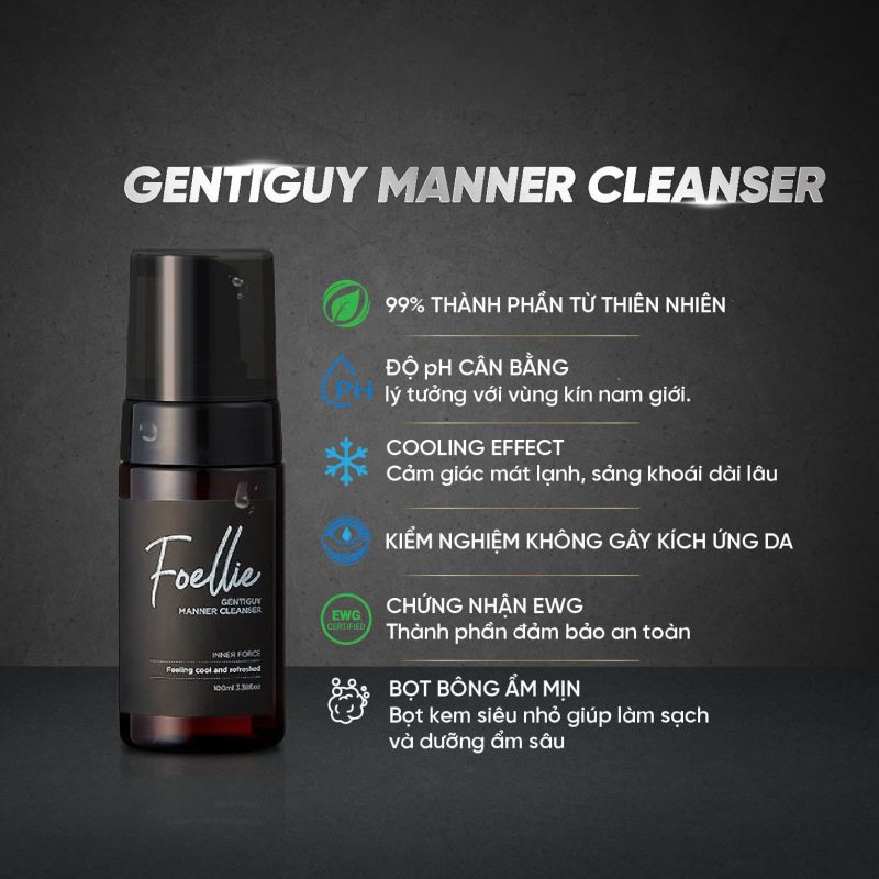 Dung dịch vệ sinh nam Foellie Gentiguy Manner Cleansaer 