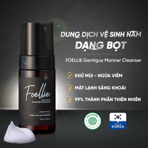 Bọt vệ sinh Foellie Gentiguy Manner Cleansaer