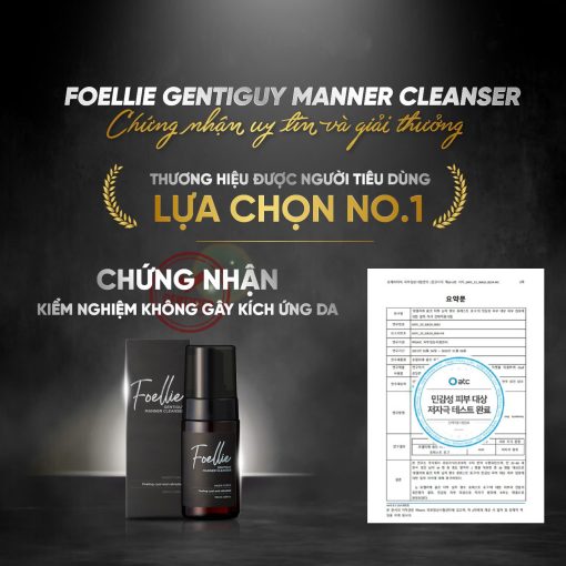 Tác dụng của Foellie Gentiguy Manner Cleansaer