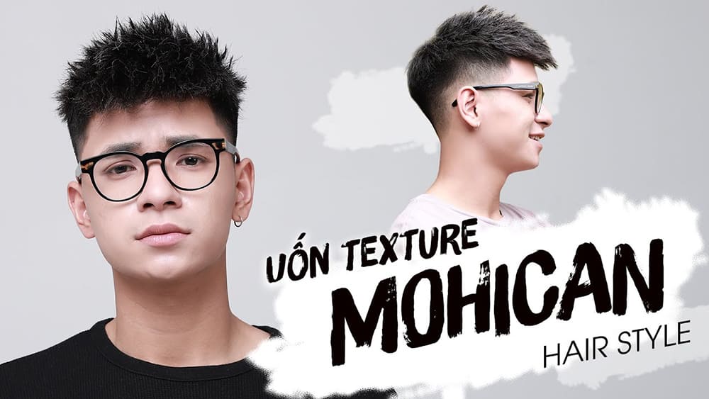 Kiểu Mohican uốn textured