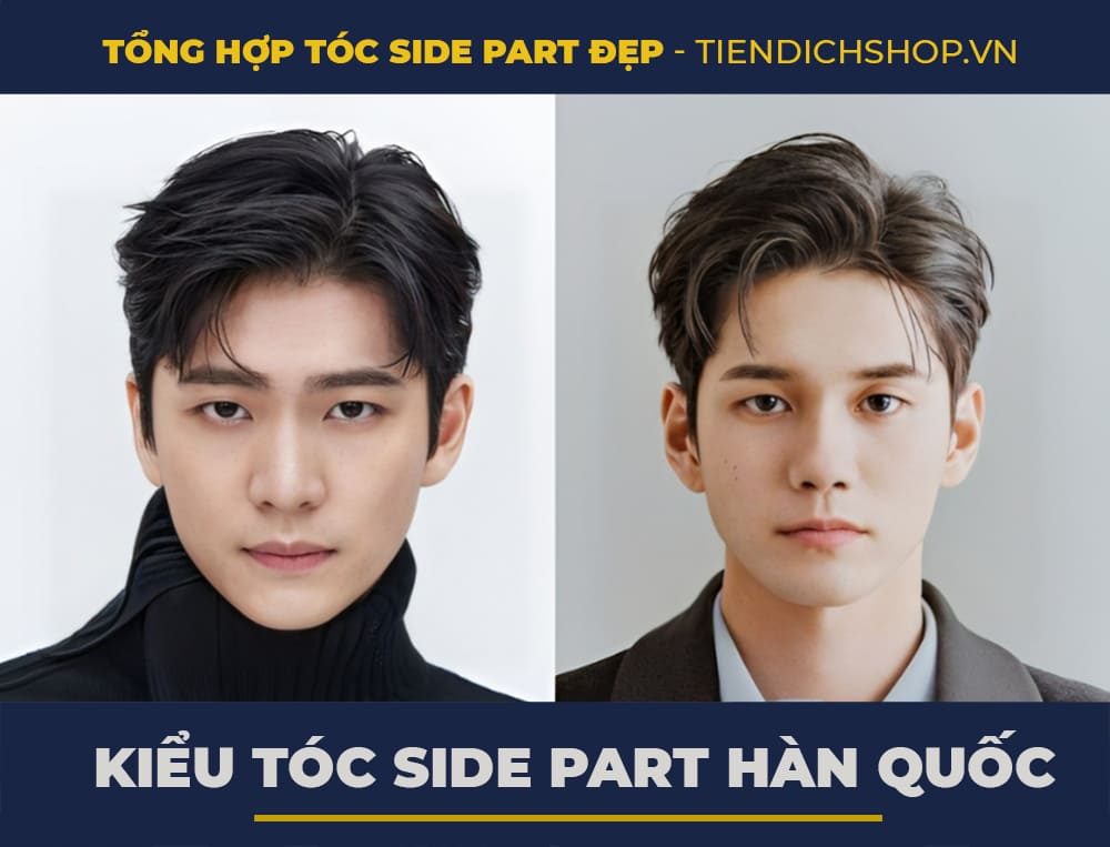 Kiểu tóc side part Hàn Quốc