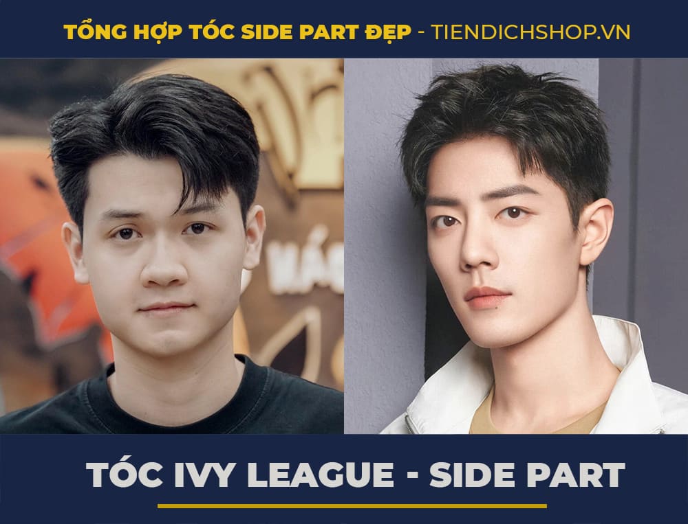 Tóc Ivy League Side Part