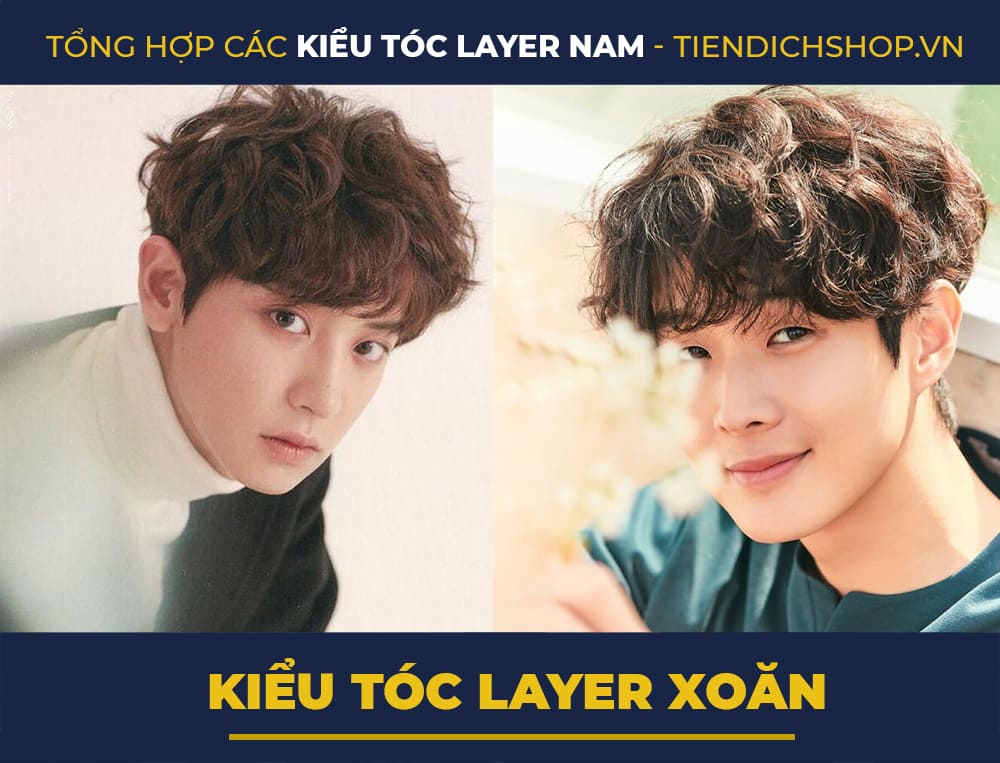 Kiểu tóc xoăn nam layer đẹp