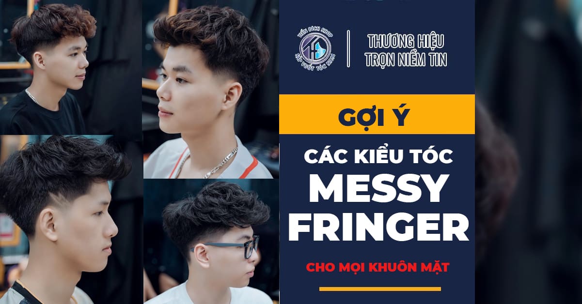 kiểu tóc nam đẹp Messy Fringe