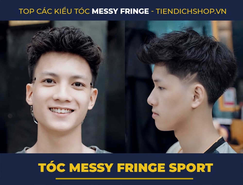 Kiểu tóc Messy Fringe sport