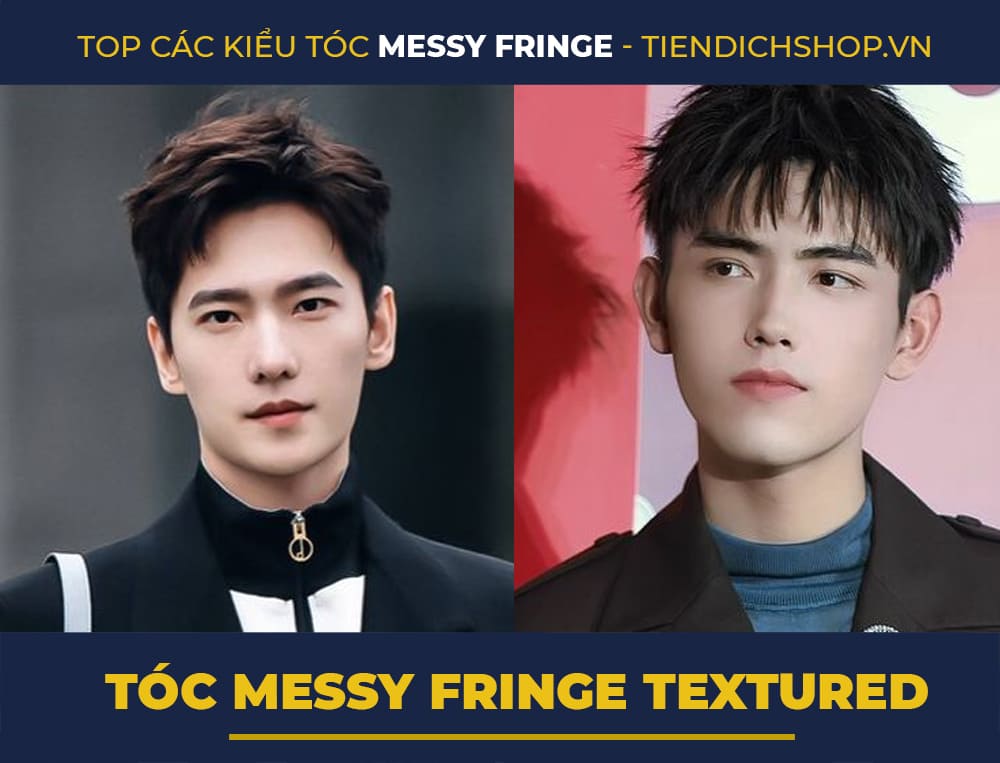 Kiểu tóc Messy Fringe Textured