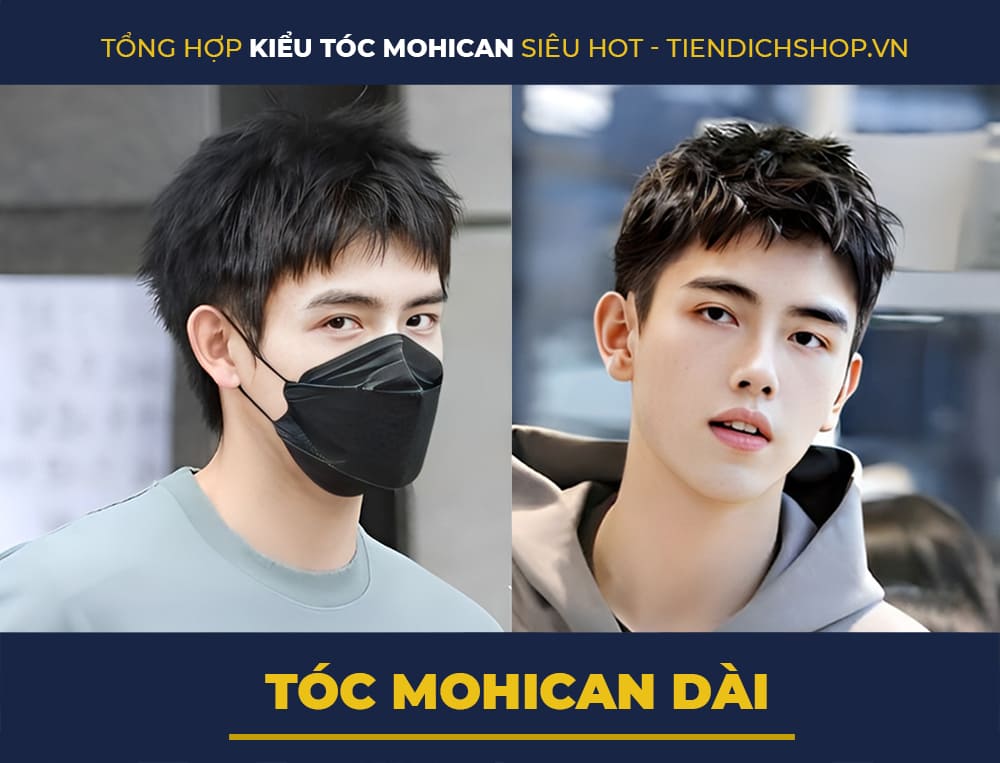 Kiểu tóc Mohican dài