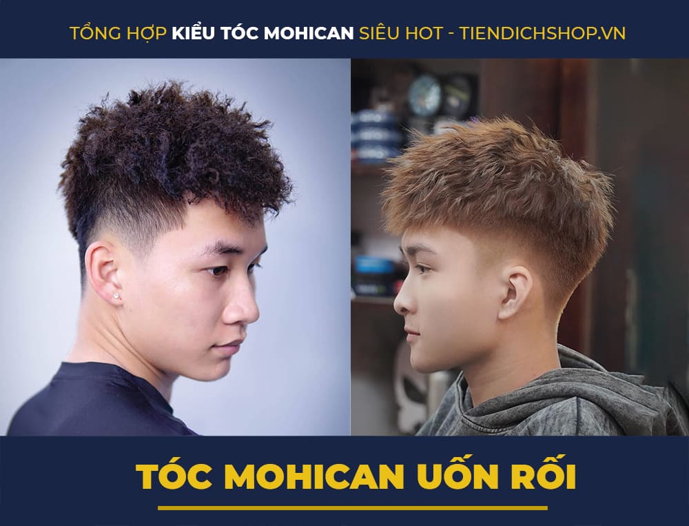 Tóc Mohican Uốn rối