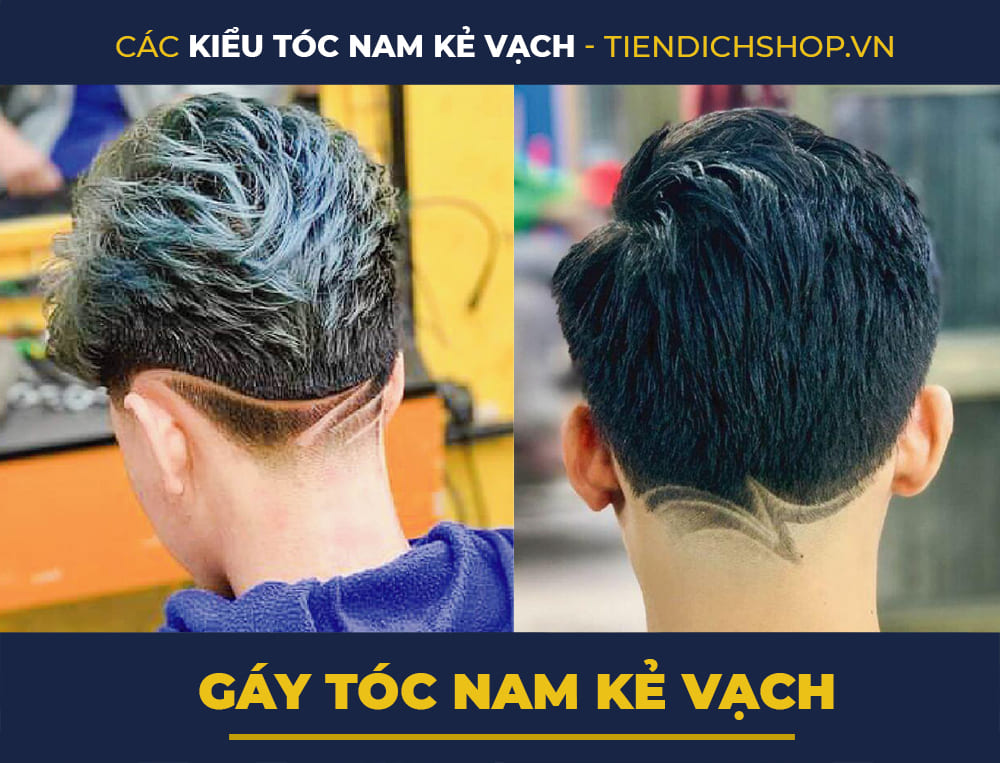 gáy tóc nam kẻ vạch