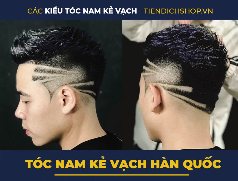 Tóc nam kẻ vạch Hàn Quốc