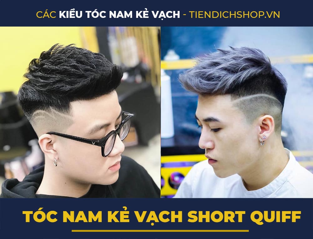 Tóc nam kẻ vạch Short Quiff