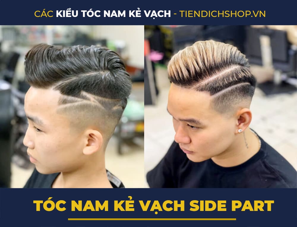 Tóc nam kẻ vạch Side Part