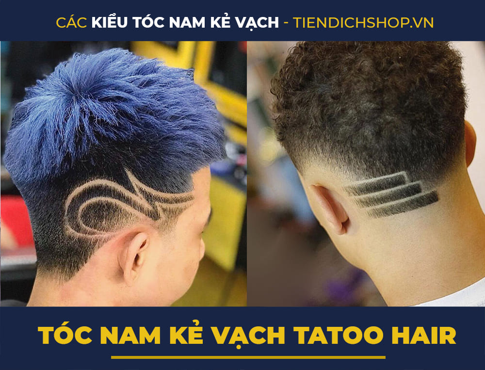 Tóc nam kẻ vạch tatoo hair