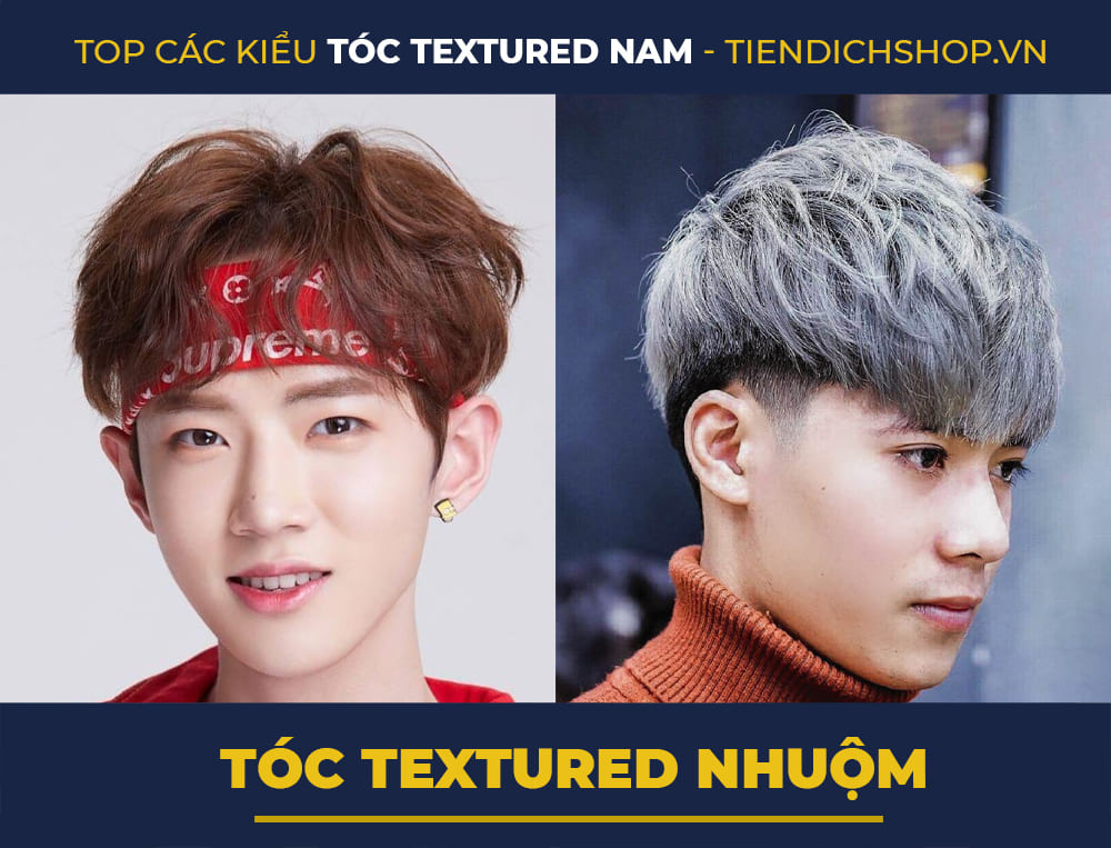 Tóc Textured Crop Nhuộm