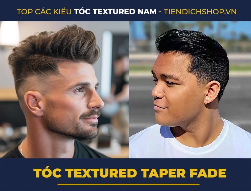 Tóc Textured Taper Fade