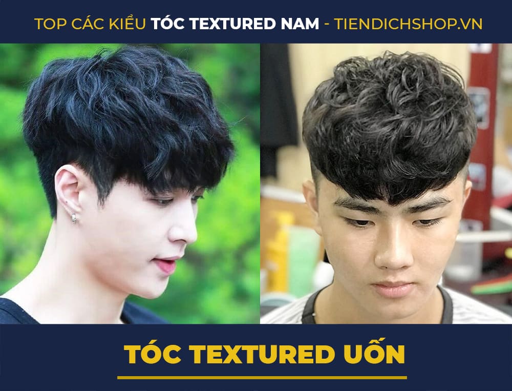 Kiểu tóc Textured Uốn