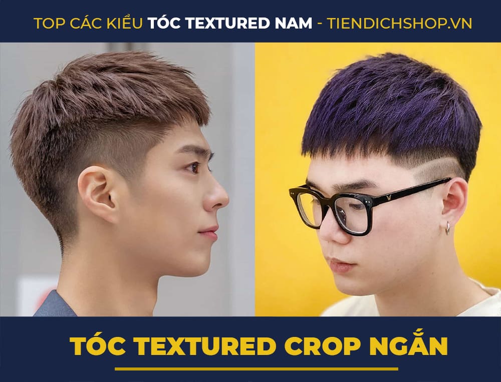 Tóc Textured Crop Ngắn