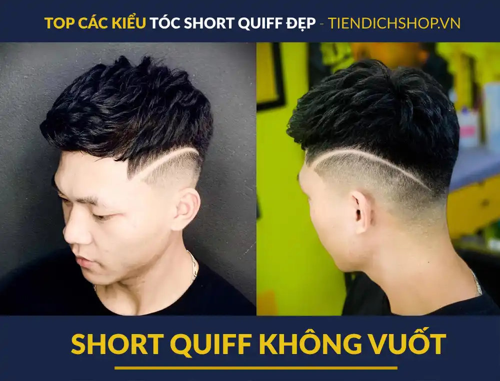 Tóc Short Quiff Không vuốt