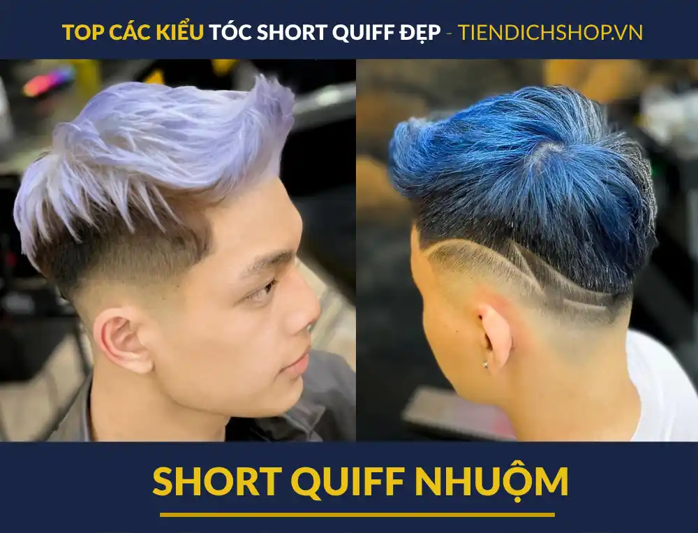 Tóc Short Quiff nhuộm