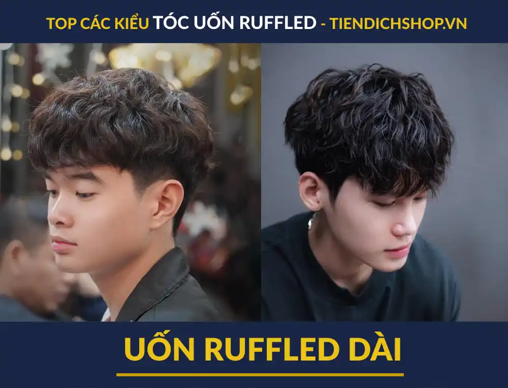 Kiểu Uốn tóc Ruffled dài