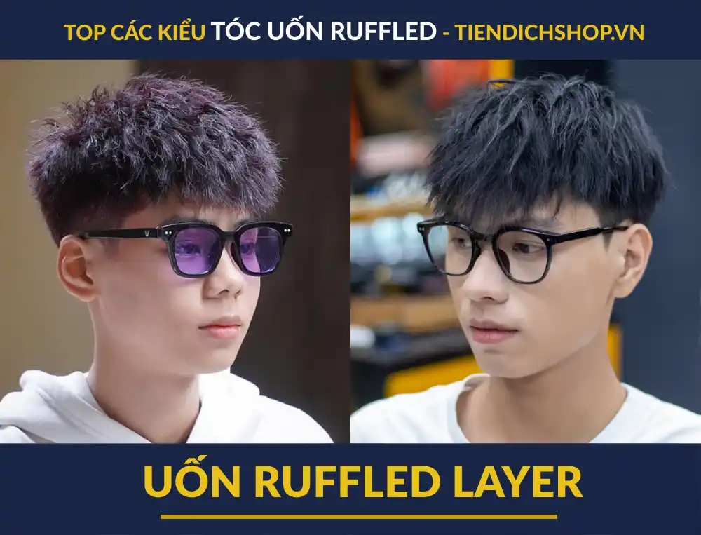 Uốn tóc Ruffled Layer