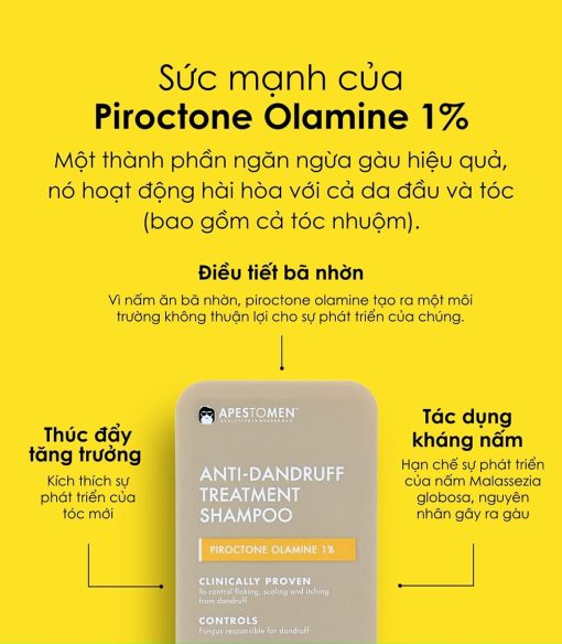 Apestomen Anti Dandruff Treatment Shampoo 350ml cao cấp