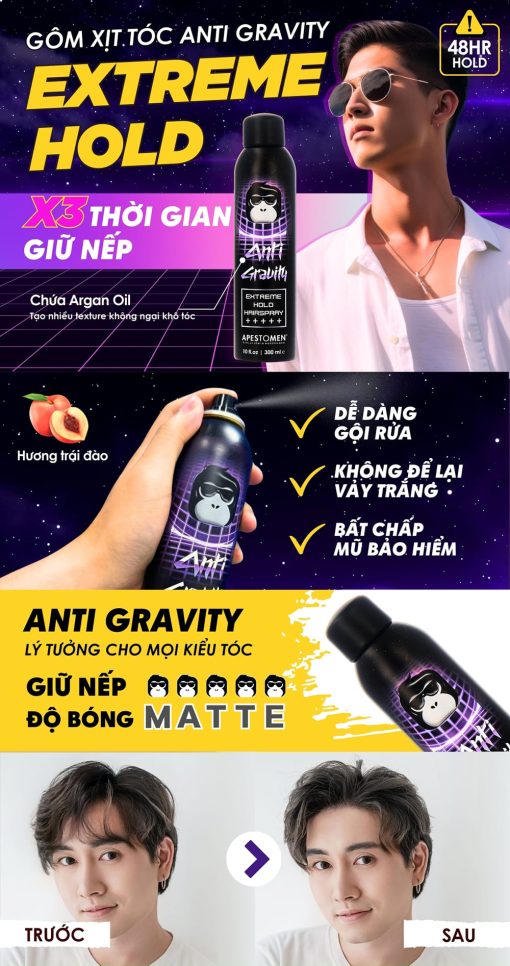 Apestomen Anti Gravity Extreme Hold chính hãng