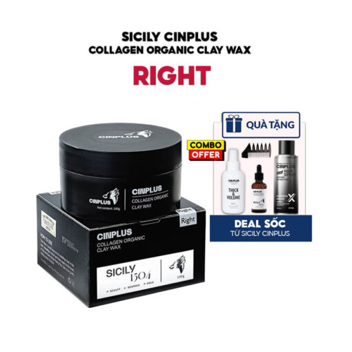 Sicily Cinplus Collagen Organic Clay Wax RIGHT