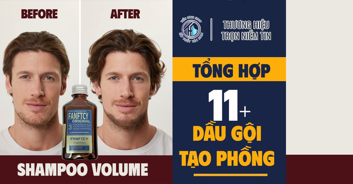 Các loại Dầu gội tạo phồng nam