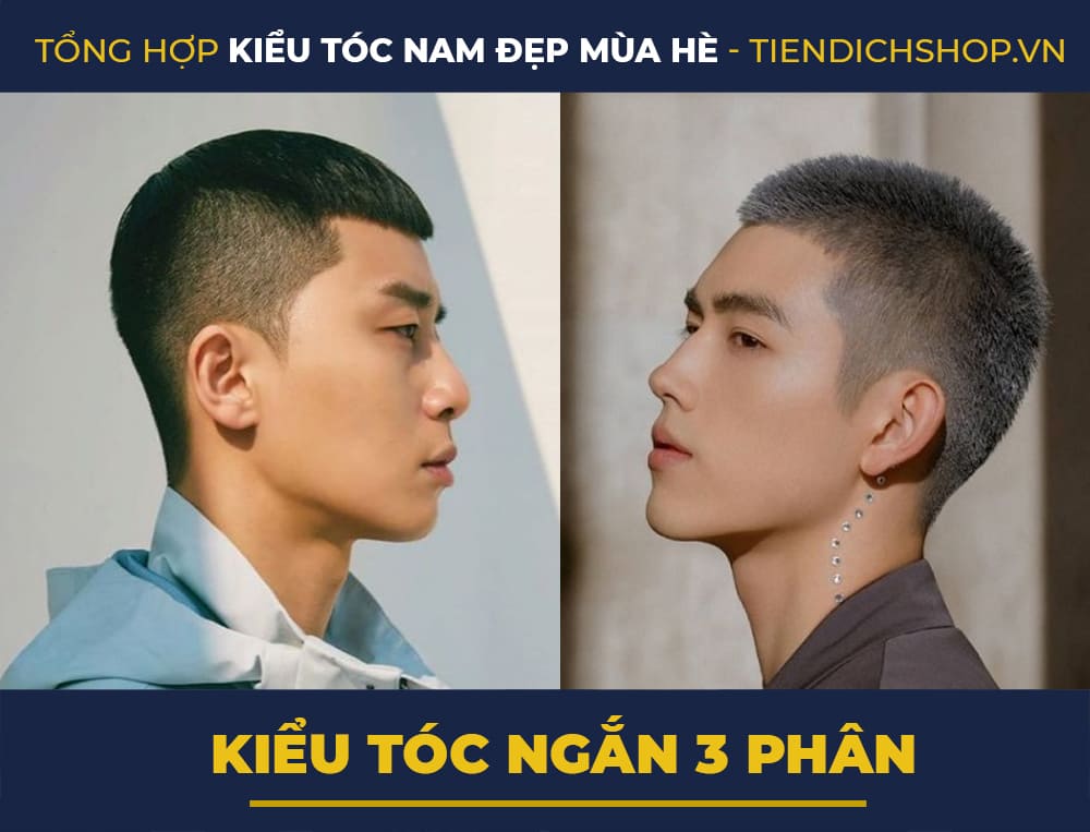Kiểu tóc 3 phân mùa hè