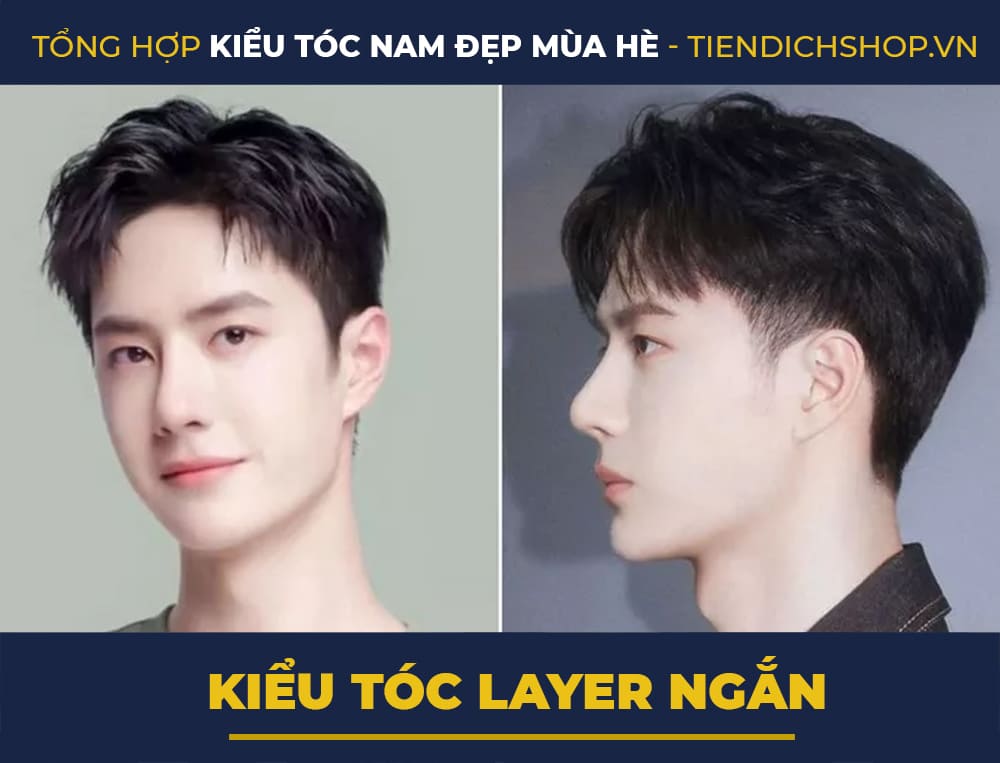 Kiểu tóc Layer ngắn mùa hè