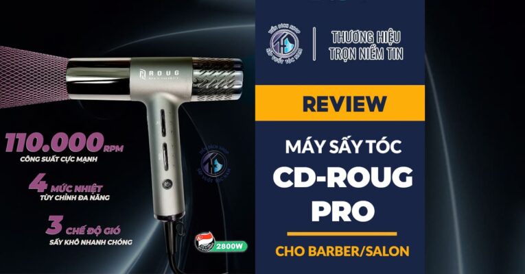 Review máy sấy tóc CD Roug Pro
