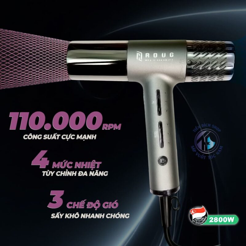 Review máy sấy tóc Roug Pro