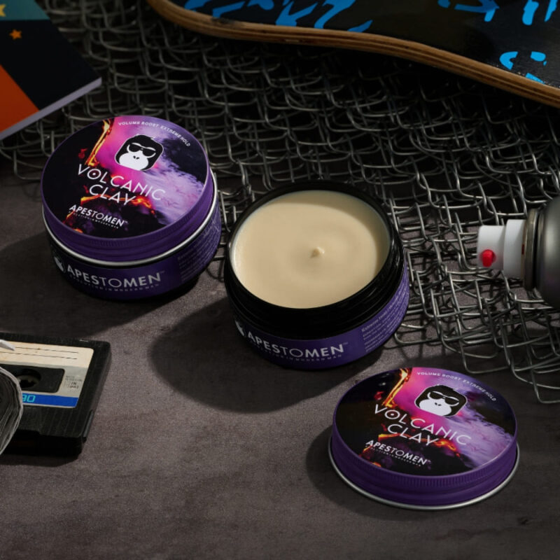 Sáp vuốt tóc không paraben Apestomen Volcanic Clay