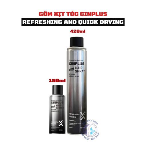 Gôm xịt tóc Cinplus Refreshing and Quick Drying